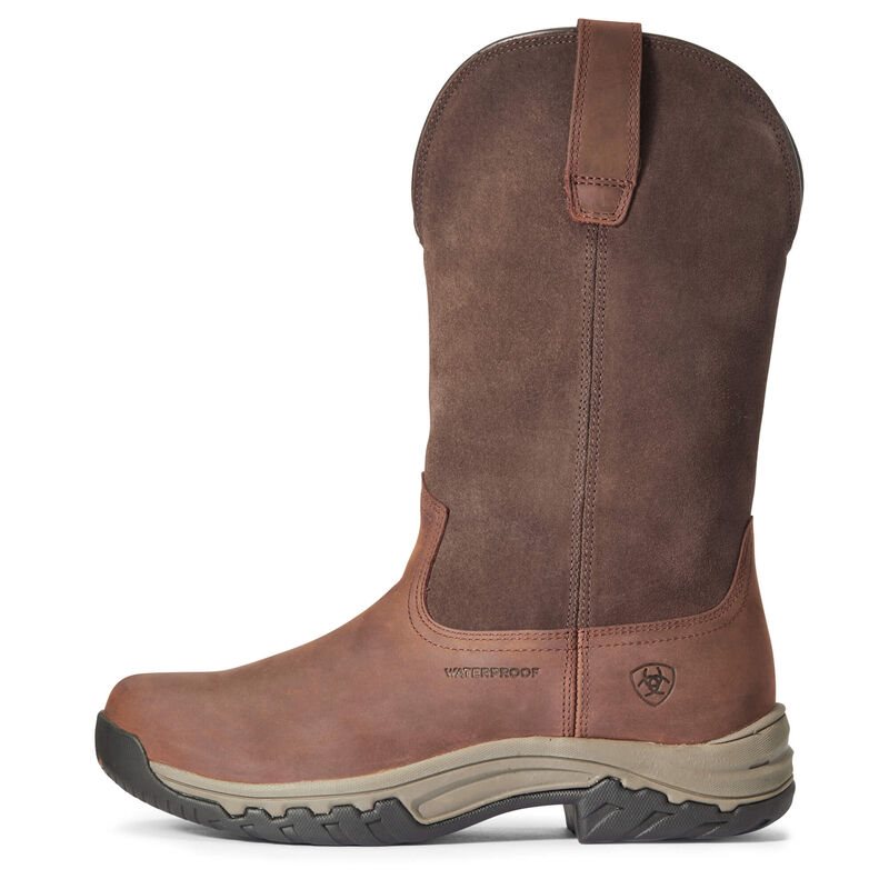 Ariat English: Terrain Pull On Waterproof Zapatillas Outdoor Mujer - Marrones Oscuro (YWUCP4872)